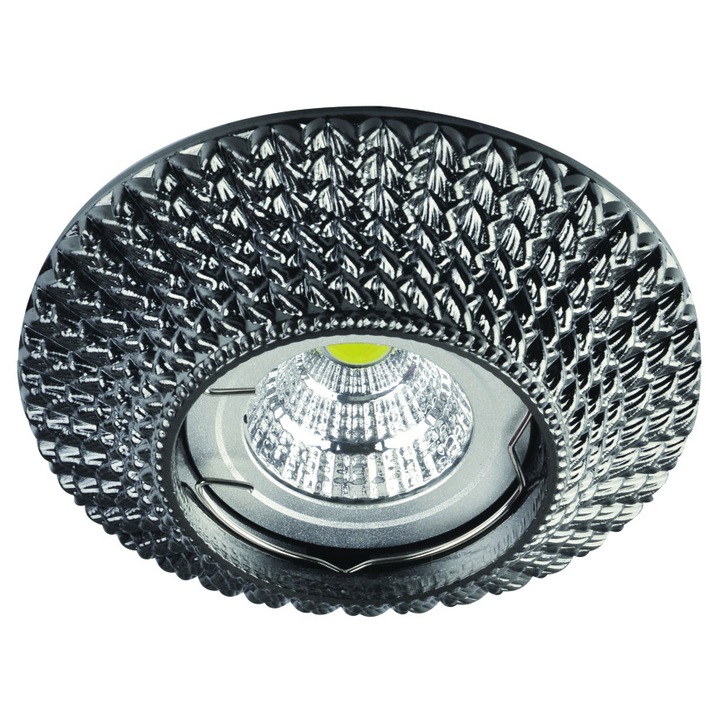 Halogén Spotlámpa hold Lightex HL803SB, MR16, GX5.3, alumínium, f60mm, matt fekete