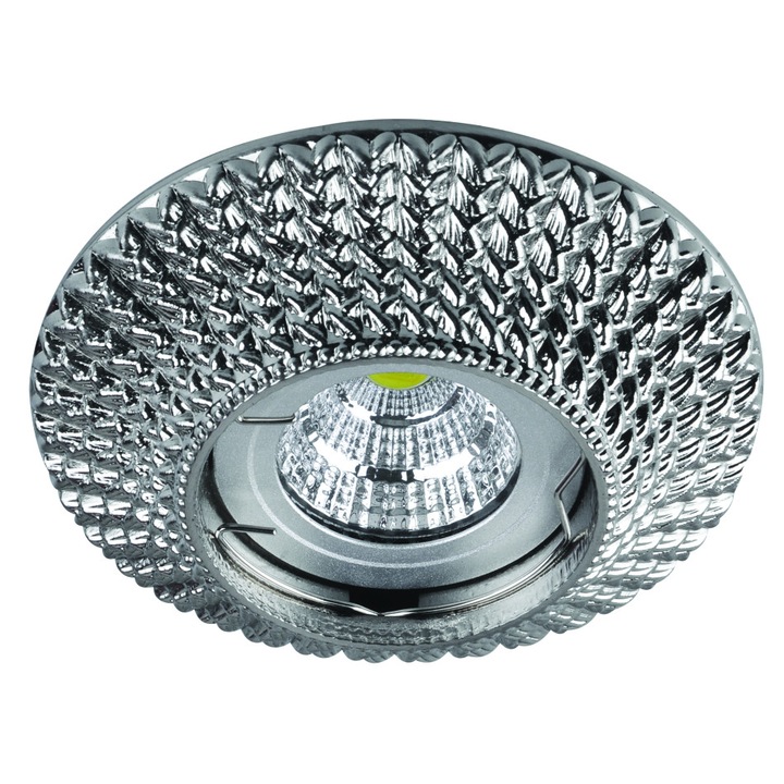 Halogén hold Lightex HL804SN, MR16, GX5.3, alumínium, f60mm, szálcsiszolt nikkel