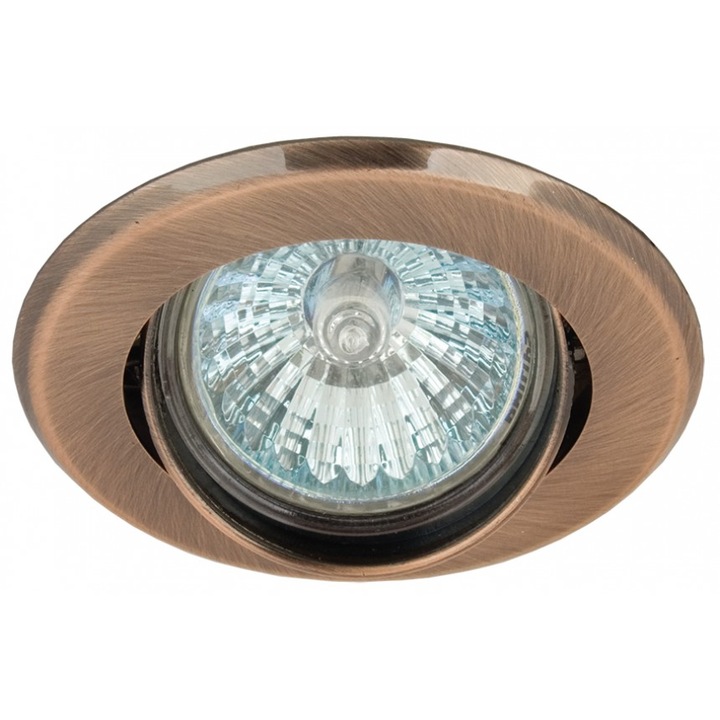 Halogén mozgatható lámpa, Lightex HL406RAB, MR16, GX5.3, φ76mm, Antik piros