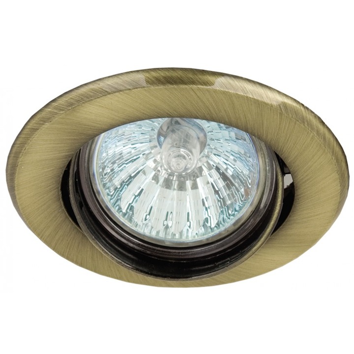 Halogén mozgatható hold Lightex HL407GAB, MR16, GX5.3, φ76mm, Antik zöld