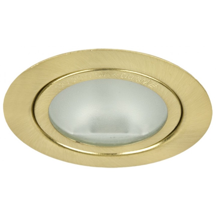 Мебелна луна Lightex RL HL4514SG, G4, 20W, Aлуминиева, ф65mm, Mатирано злато