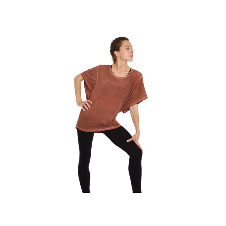 Tricou sport dama, Yoga Searcher, Butterfly Muscade, T3, XS