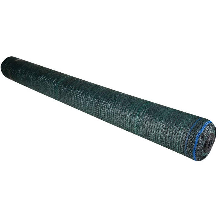 Plasa umbrire Verde Hdpe EvoTools, latime 6 m, lungime 20 m, umbrire 80%, densitate 80 g/mp, protectie UV
