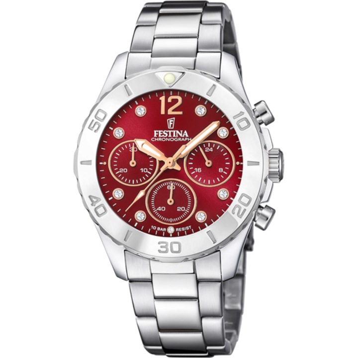 Ceas de dama Festina F20603/2, Quartz, 39mm, 10ATM