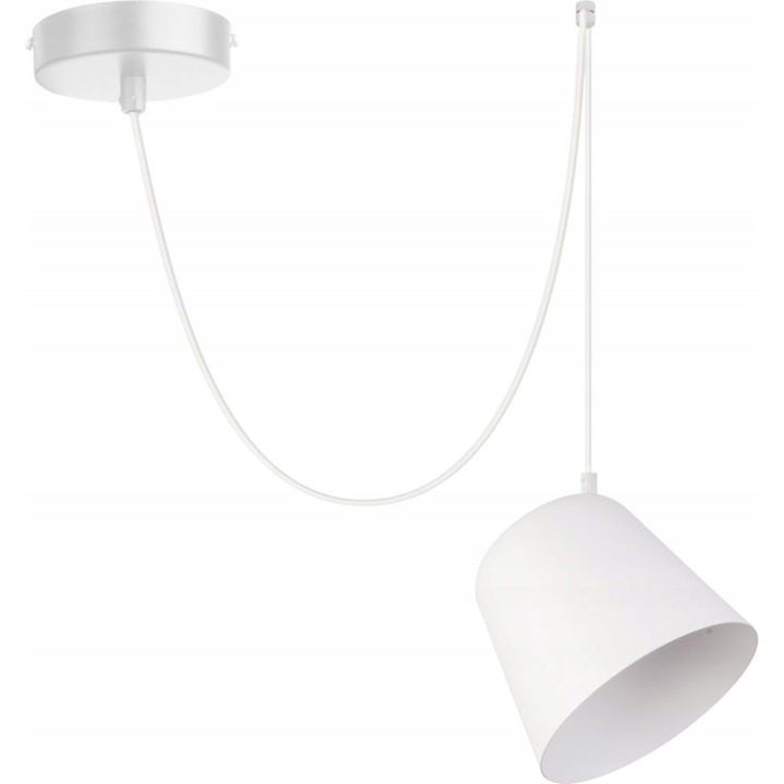 Полилей Jawa с 1 източник на светлина, Sigma, стомана, бял, E27, 100x100 см