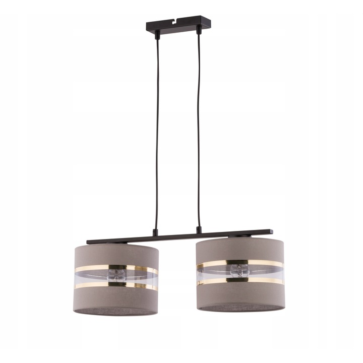 Полилей Sara с 2 източника на светлина, Sigma, стомана, черен/сив, E27, 80x53 см