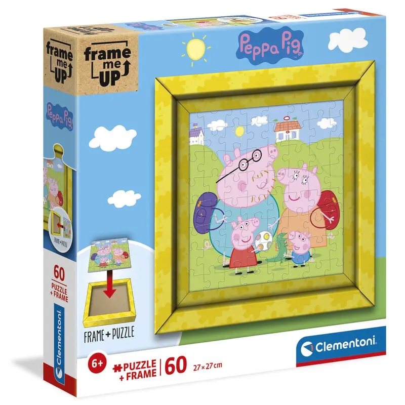 Puzzle Clementoni Peppa Pig Frame me Up, 60 piese - eMAG.ro