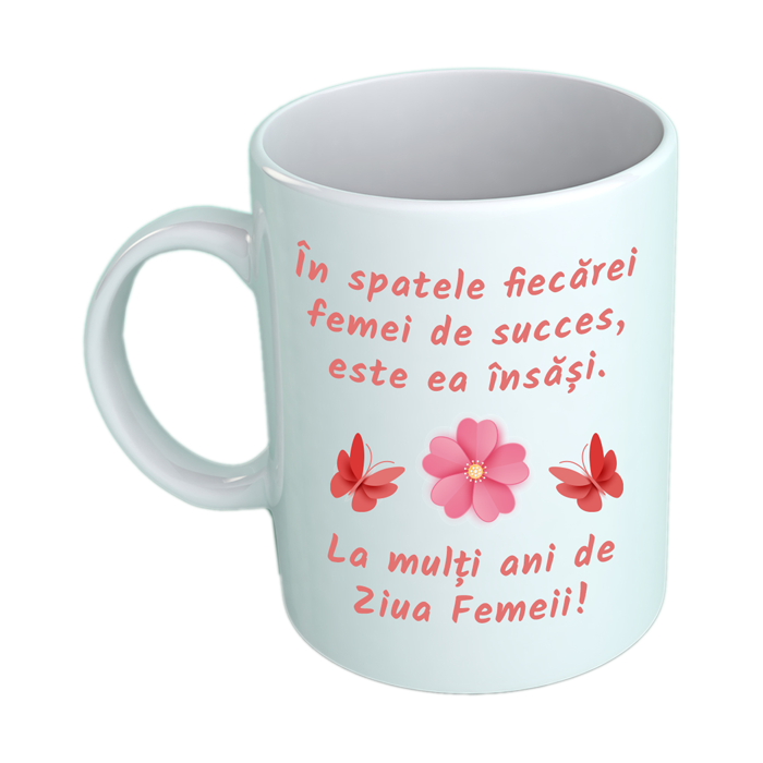 Monastery juice In front of you Cana personalizata pentru 8 Martie - Ziua Femeii cu mesajul "In spatele fiecarei femei de succes este ea insasi. La multi ani de Ziua Femeii", ceramica alba, 350 ml - eMAG.ro Monastery juice In front of you Cana personalizata pentru 8 Martie - Ziua Femeii cu mesajul "In spatele fiecarei femei de succes este ea insasi. La multi ani de Ziua Femeii", ceramica alba, 350 ml - eMAG.ro