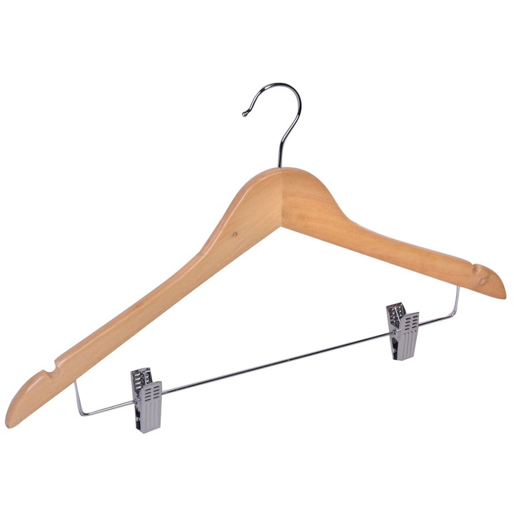 Дървена закачалка 45 см