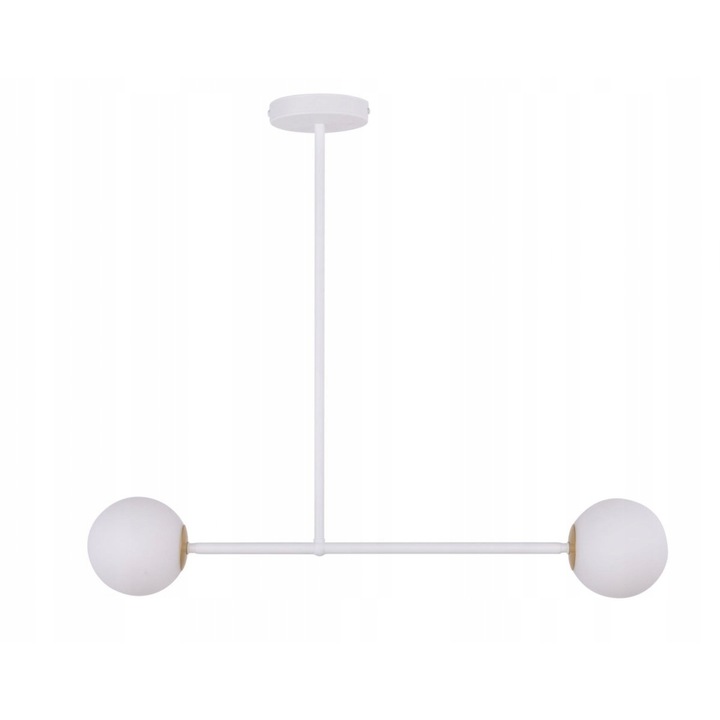 Полилей Gama с 2 източника на светлина, Sigma, Steel, Бял, G9, 60x80 см