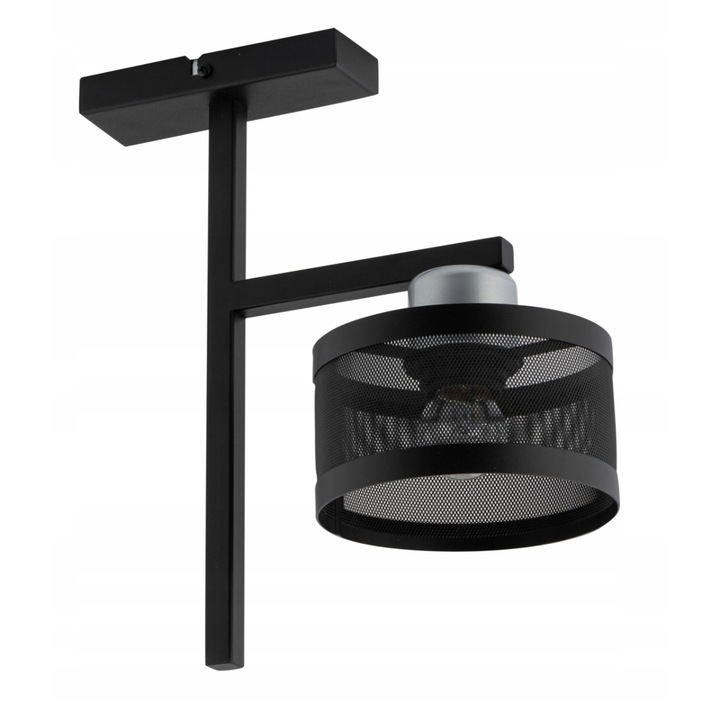 Полилей с 1 източник на светлина, Sigma, стомана, черен/сребрист, E27, 32x28 см