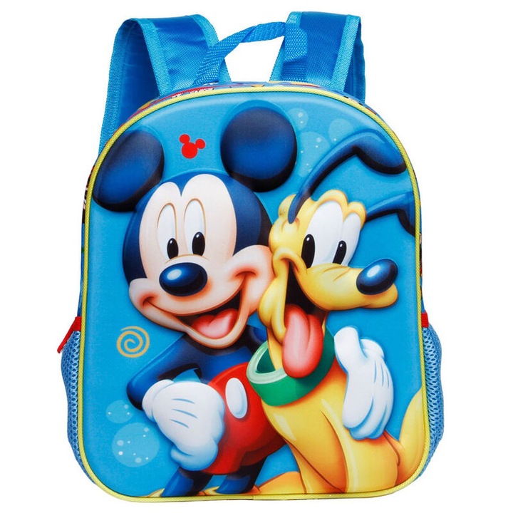 Disney óvodai hátizsák - Mickey and Pluto, 3D dizájn, magassága 31 cm