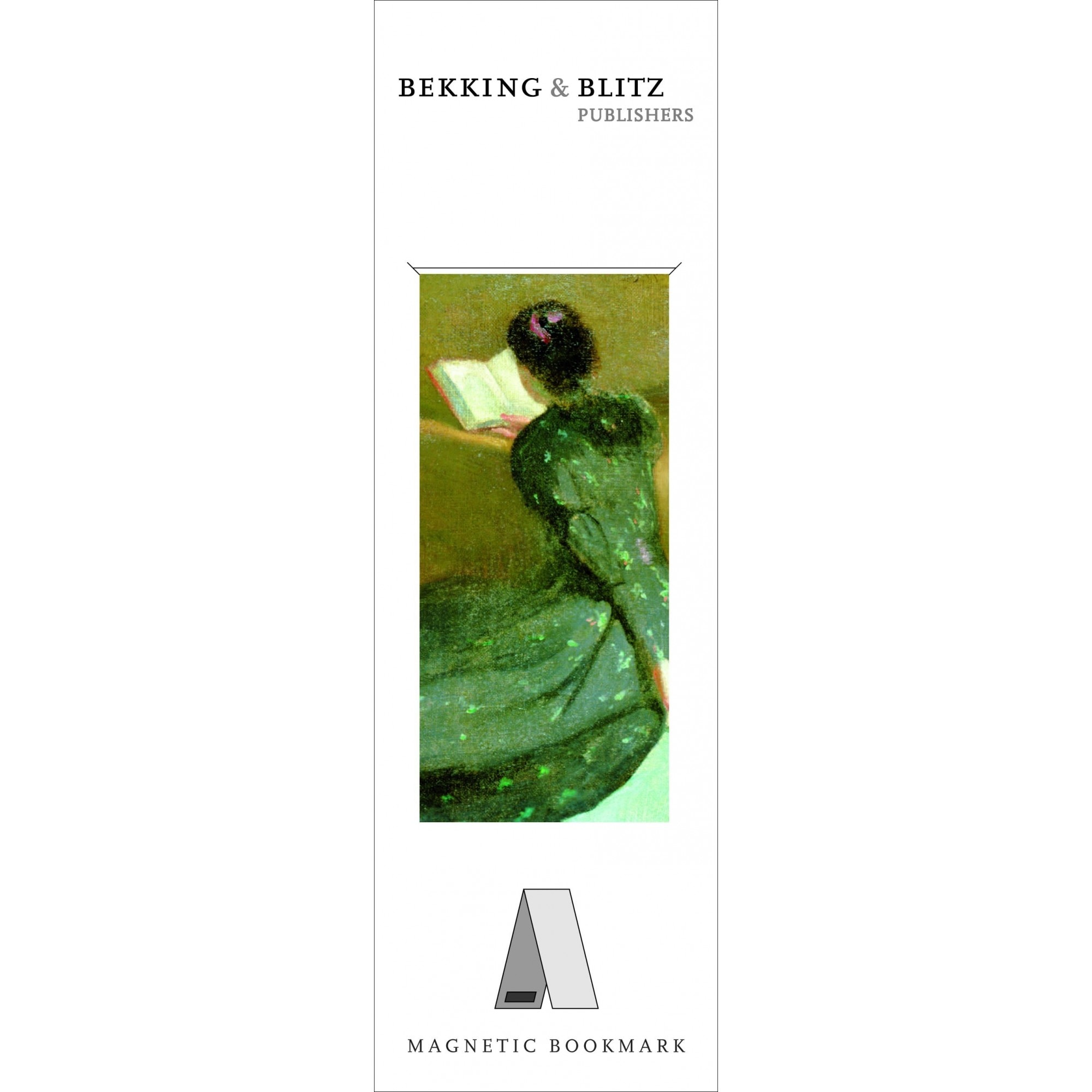 Semn de carte magnetic Relaxation, Woman reading, Alexander