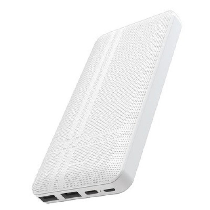 Acumulator extern Hoco J48 20W, Fast Charging, 10000 mAh, White