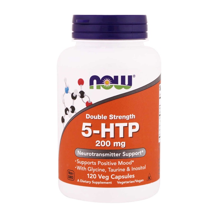 Supliment alimentar 5-HTP, Now Foods, 200mg, 120 capsule