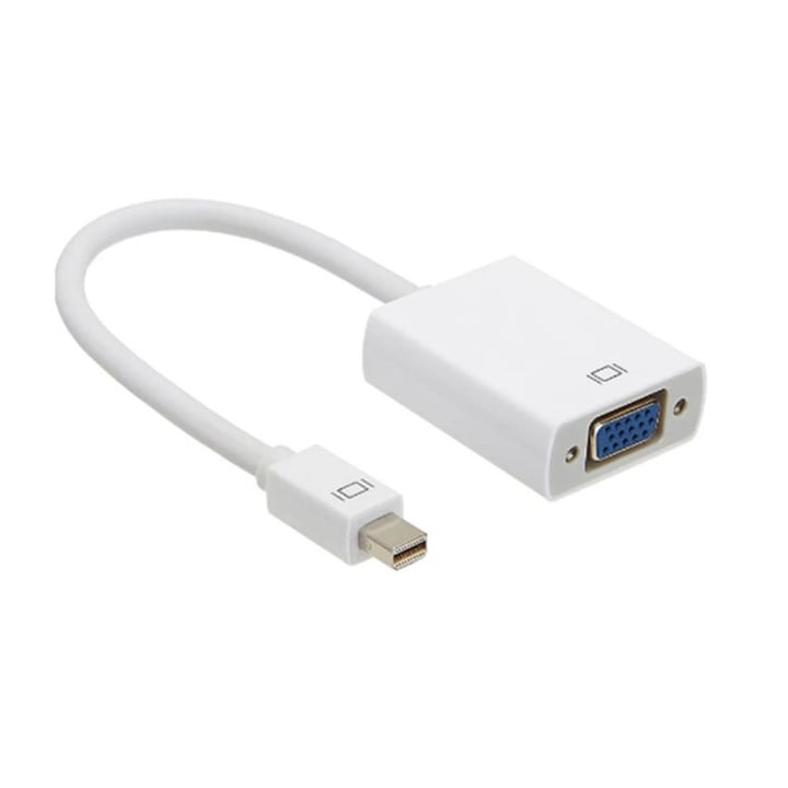 Видео адаптер, YWD-FMM, VGA/DisplayPort, Full HD, бял