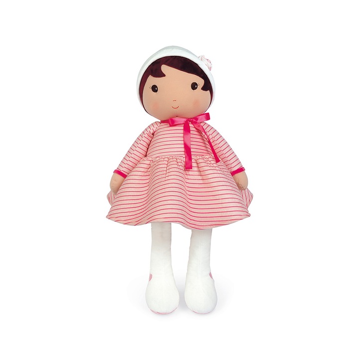 Papusa din plus, Kaloo, Rose XXL, roz, 80 cm