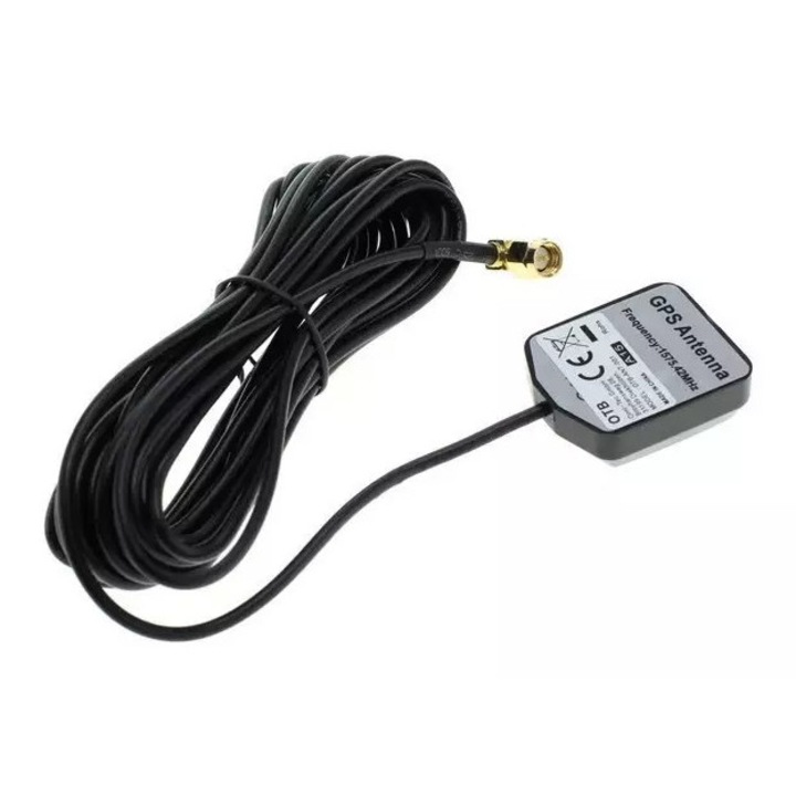 Antena GPS cu conector SMA si magnetic cu unghi de 90 de grade