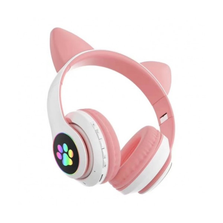 Слушалки Smart Technology CAT CXT-B39, Светещи, BT5.0, Цветни LED светлини, Розови