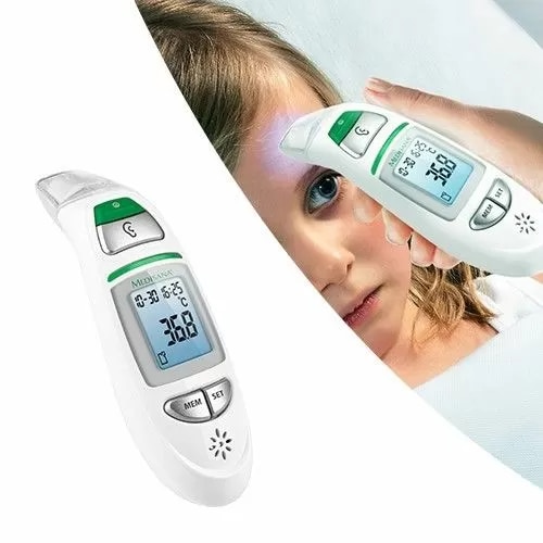 Мултифункционален Инфрачервен термометър Medisana TM 750 Connect,  Bluetooth, Голям, лесен за четене дисплей, Запаметяване на последните 30  измервания, Бял | Baby-Fieberthermometer