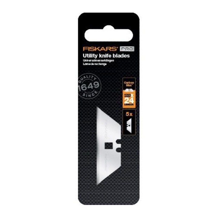 Lame de rezerva Fiskars pentru cutite CarbonMax™, 5 bucati, 1027229