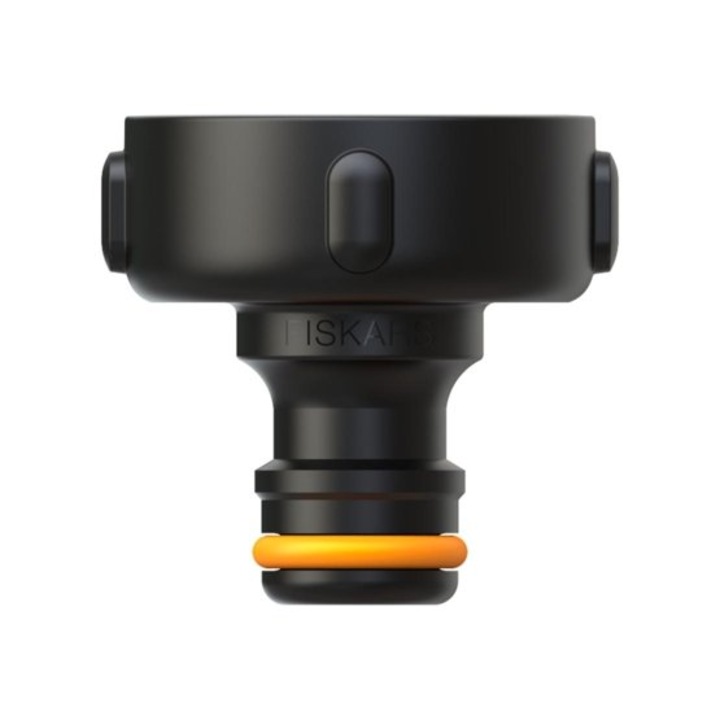 Conector pentru robinet, FISKARS, 33.3 mm, Negru