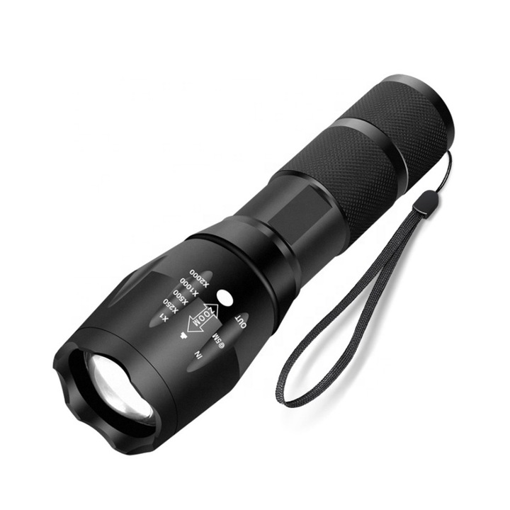 Lanterna de mana, PYRAMID, 1200 lumeni, zoom, 3 moduri lumina, reincarcabila, acumulator inclus, L94