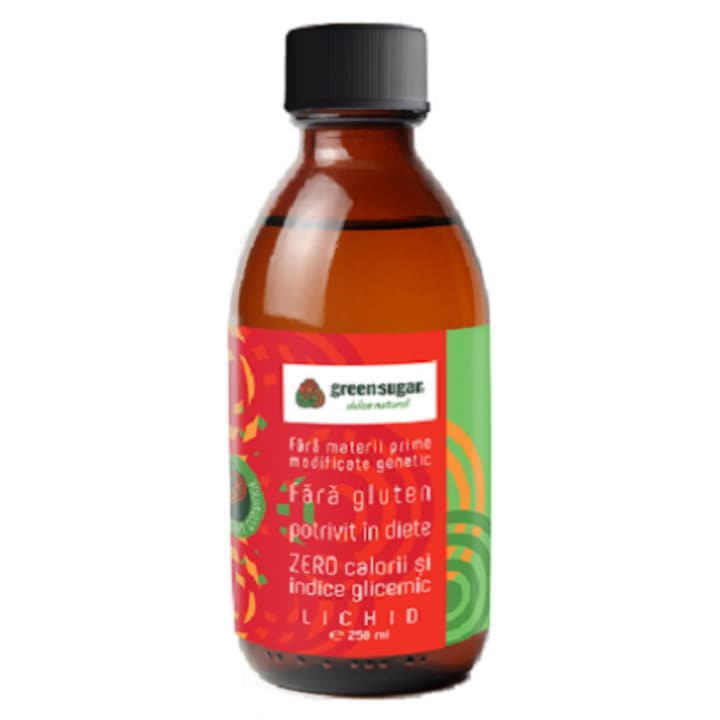 Indulcitor Green Sugar lichid, 250 ml