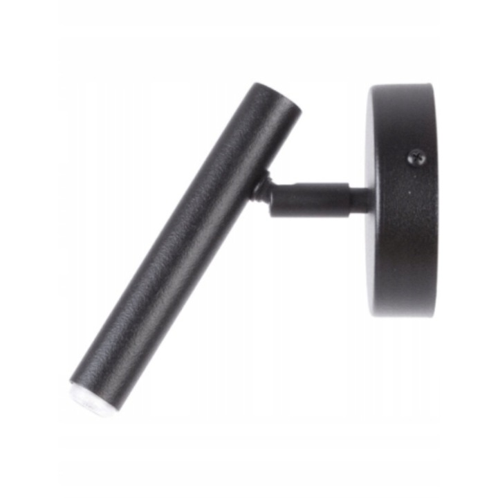 Lampa de perete Sopel cu 1 sursa de lumina, Sigma, Otel, Negru, G9, 15 cm