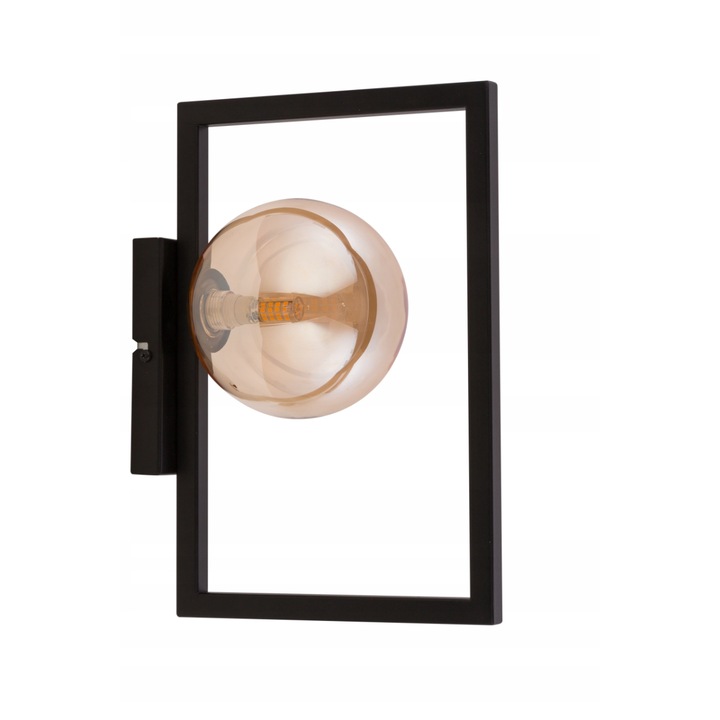 Lampa de perete Cosmic cu 1 sursa de lumina, Sigma, Otel, Negru, G9, 33 cm