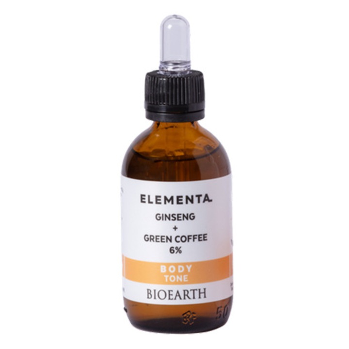 ELEMENTA Body Tone ginzeng + zöld kávé 6% szérum, 50 ml