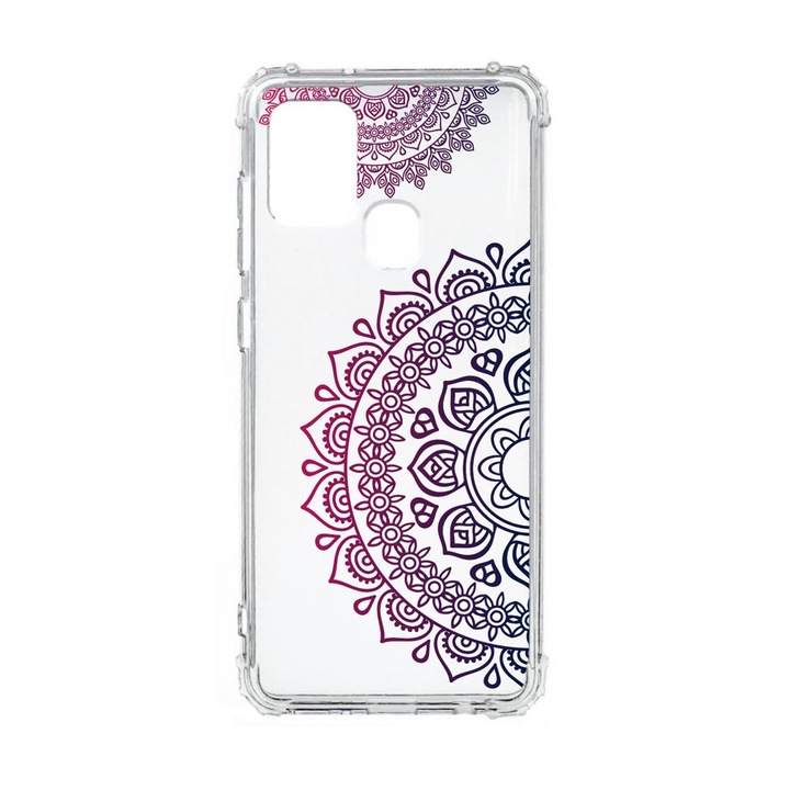 Husa Anti Shock Compatibila Cu Samsung Galaxy A21s, Lace Color, Premium Silicon, Military Grade Drop Protection, AS 63