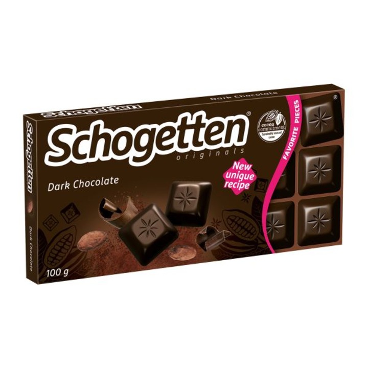 Ciocolata amaruie, Schogetten, 100 g