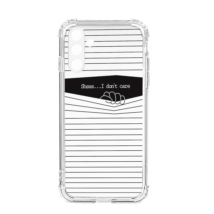 Husa BestCase® Anti Shock, Compatibila Cu Samsung Galaxy S23, I Don’t Care, Rezistenta La Socuri, Protectie Camera, AS 36