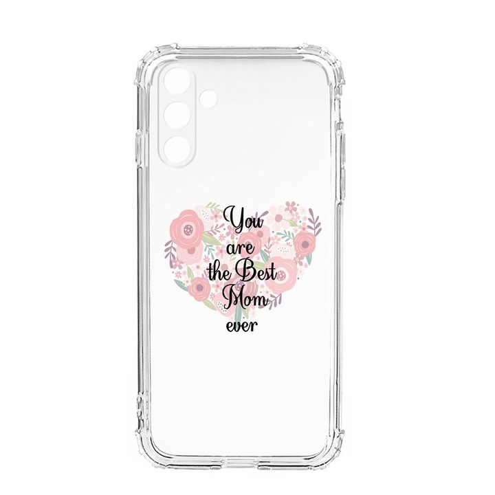 Husa BestCase® Anti Shock, Compatibila Cu Samsung Galaxy S23, Best Mom Ever, Rezistenta La Socuri, Protectie Camera, AS 30
