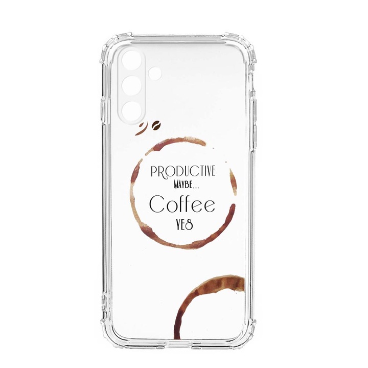 Husa BestCase® Anti Shock, Compatibila Cu Samsung Galaxy S23, Coffee, Rezistenta La Socuri, Protectie Camera, AS 33