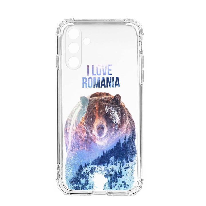 Husa BestCase® Anti Shock, Compatibila Cu Samsung Galaxy S23, I Love Romania, Rezistenta La Socuri, Protectie Camera, AS 35