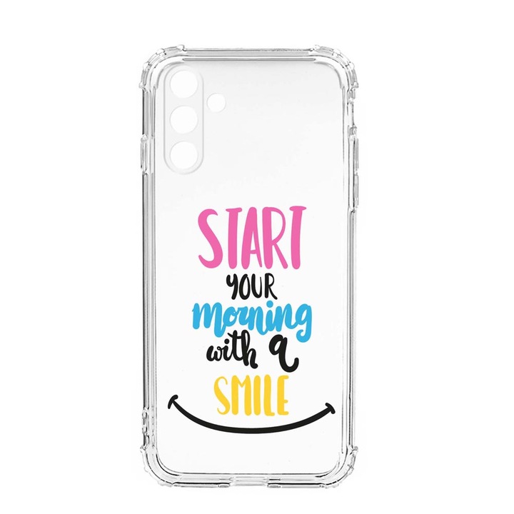 Husa BestCase® Anti Shock, Compatibila Cu Samsung Galaxy S23, Smile At Morning, Rezistenta La Socuri, Protectie Camera, AS 47