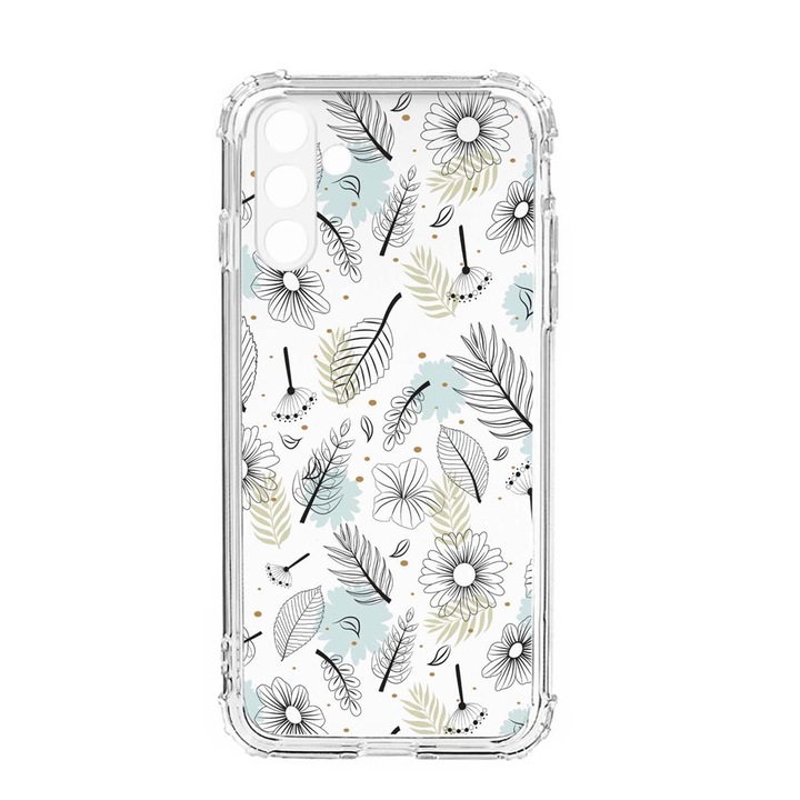 Husa BestCase® Anti Shock, Compatibila Cu Samsung Galaxy S23, Flowers, Rezistenta La Socuri, Protectie Camera, AS 81