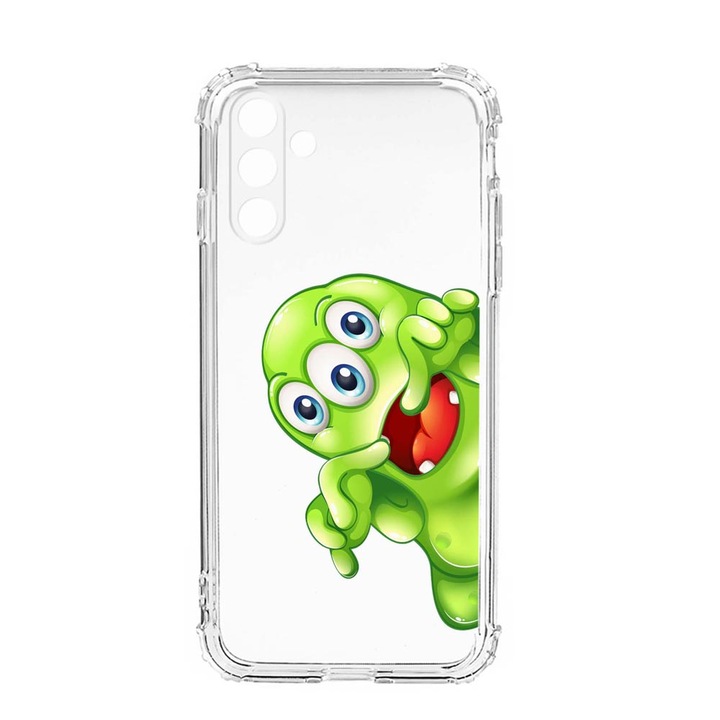 Husa BestCase® Anti Shock, Compatibila Cu Samsung Galaxy S23, Green Monster, Rezistenta La Socuri, Protectie Camera, AS 60