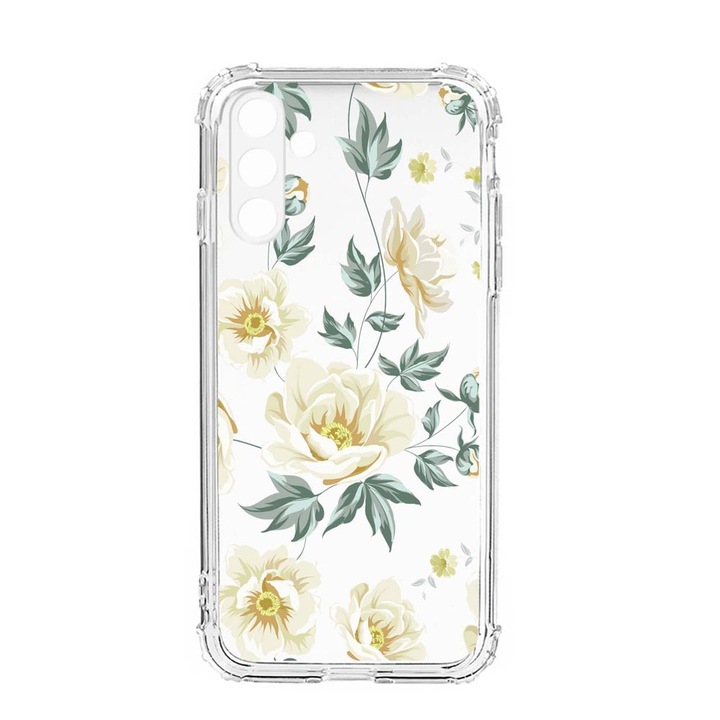 Husa BestCase® Anti Shock, Compatibila Cu Samsung Galaxy S23, Flowers, Rezistenta La Socuri, Protectie Camera, AS 126