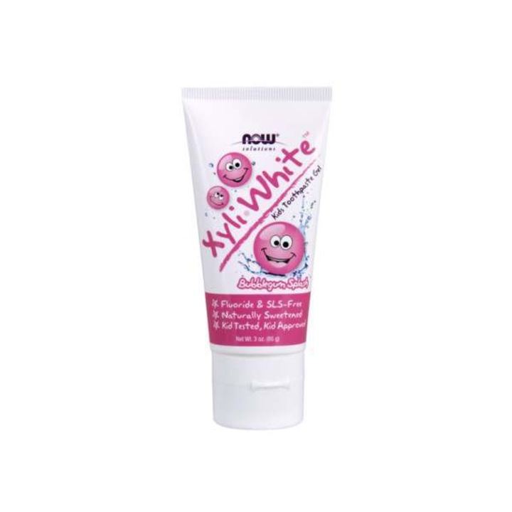 Gel pasta de dinti pentru copii, Now Solutions, Bubblegum Splash, 85g