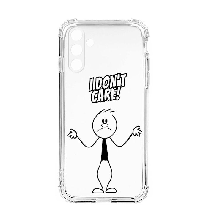 Husa BestCase® Anti Shock, Compatibila Cu Samsung Galaxy S23, I Don't Care, Rezistenta La Socuri, Protectie Camera, AS 162