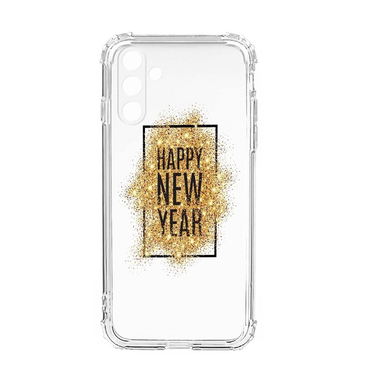 Husa BestCase® Anti Shock, Compatibila Cu Samsung Galaxy S23, Happy New Year, Rezistenta La Socuri, Protectie Camera, AS 355