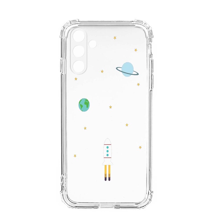 Husa BestCase® Anti Shock, Compatibila Cu Samsung Galaxy S23, Universe, Spacecraft, Rezistenta La Socuri, Protectie Camera, AS 471