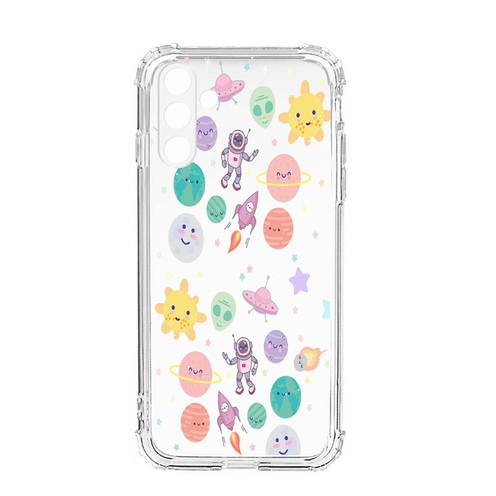 Husa BestCase® Anti Shock, Compatibila Cu Samsung Galaxy S23, Universe, Planets UFO, Rezistenta La Socuri, Protectie Camera, AS 473