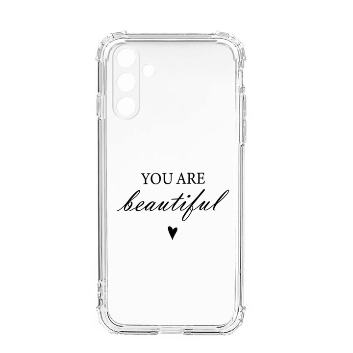 Husa BestCase® Anti Shock, Compatibila Cu Samsung Galaxy S23, You Are Beautiful, Rezistenta La Socuri, Protectie Camera, AS 477