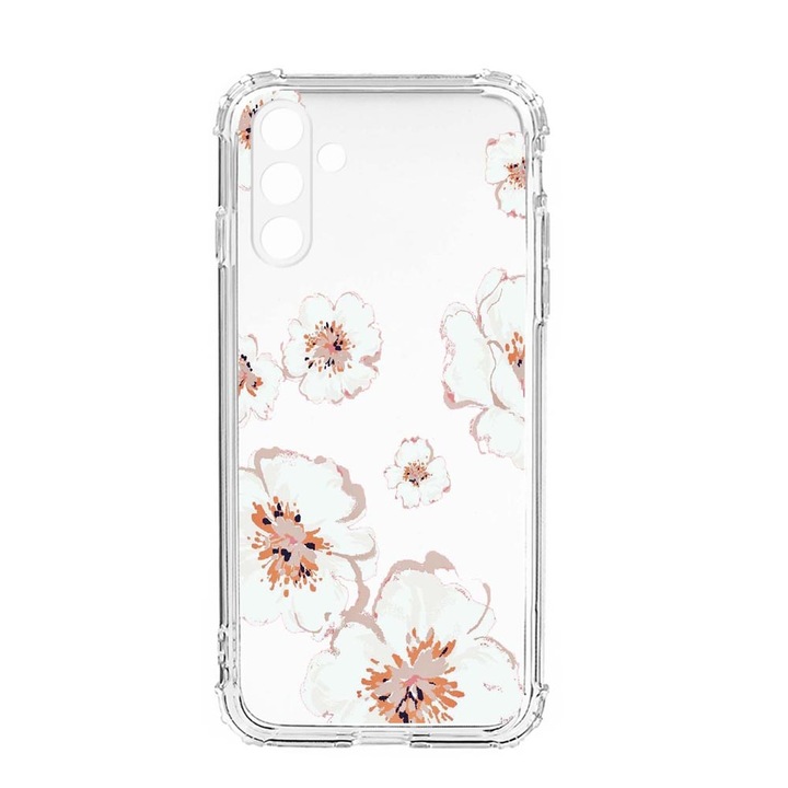 Husa BestCase® Anti Shock, Compatibila Cu Samsung Galaxy S23, Pastel Colors - Flowers, Rezistenta La Socuri, Protectie Camera, AS 499