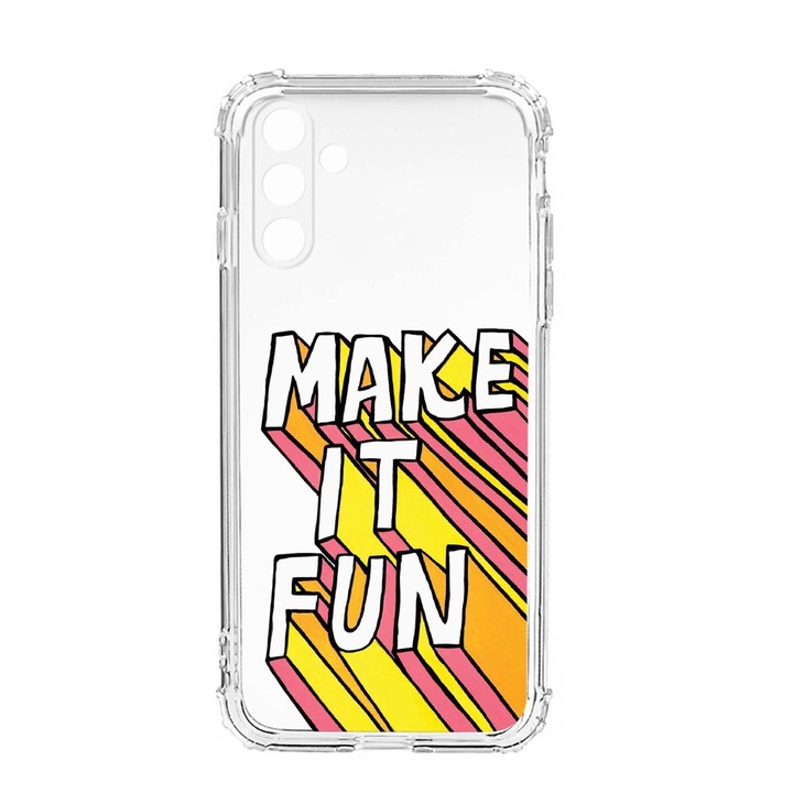 Husa BestCase® Anti Shock, Compatibila Cu Samsung Galaxy S23, Make It Fun, Rezistenta La Socuri, Protectie Camera, AS 494