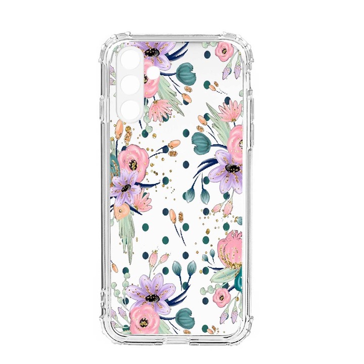 Husa BestCase® Anti Shock, Compatibila Cu Samsung Galaxy S23, Flowers Collection, Rezistenta La Socuri, Protectie Camera, AS 495